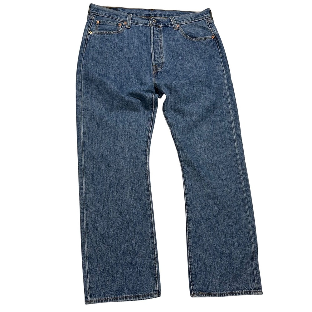 Levi Strauss‎ 501 Mens 36x30 Button Fly Jeans Blue Denim Straight Leg